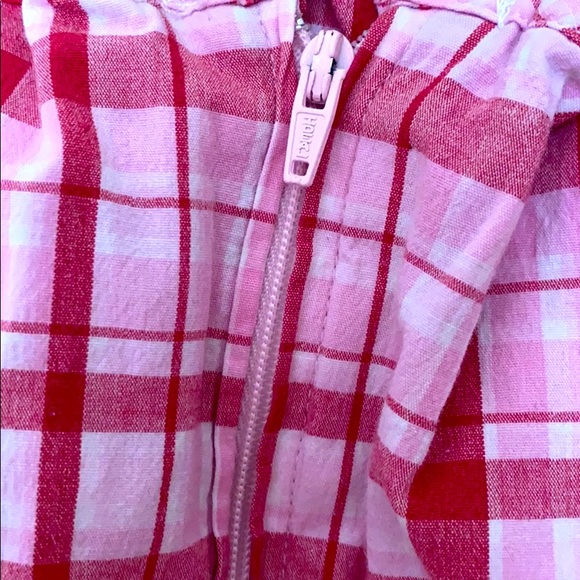 Pink, white and red plaid mini skirt/skort! - Picture 4 of 12